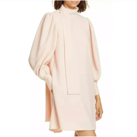 ADEAM NWT Tie Neck Scarf Crepe Shift Dress - Picture 2 of 12